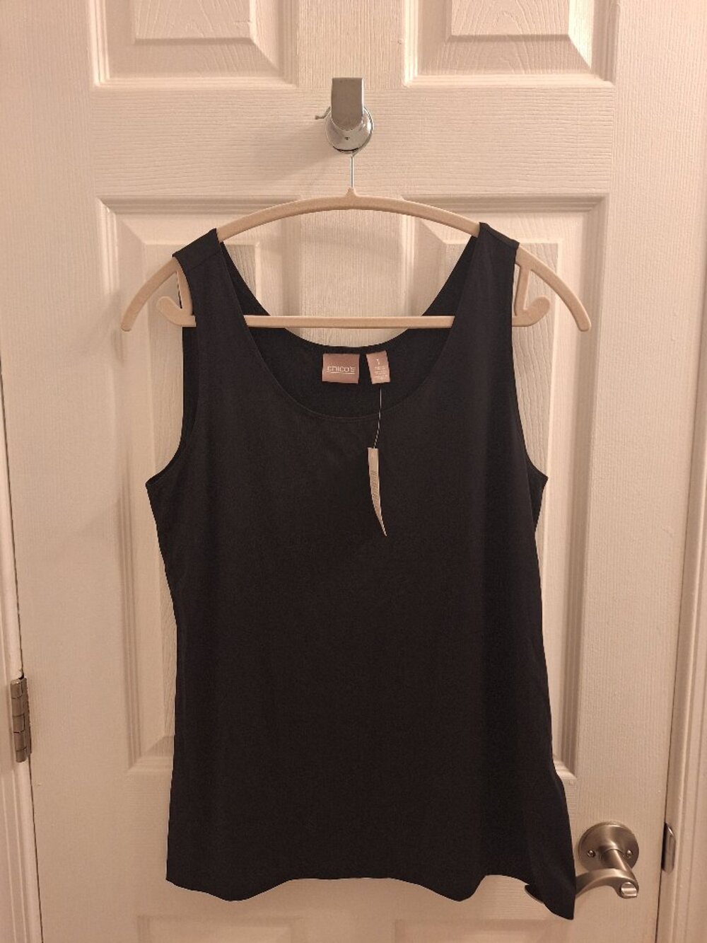 Chico's Tank Top Black Size 1
